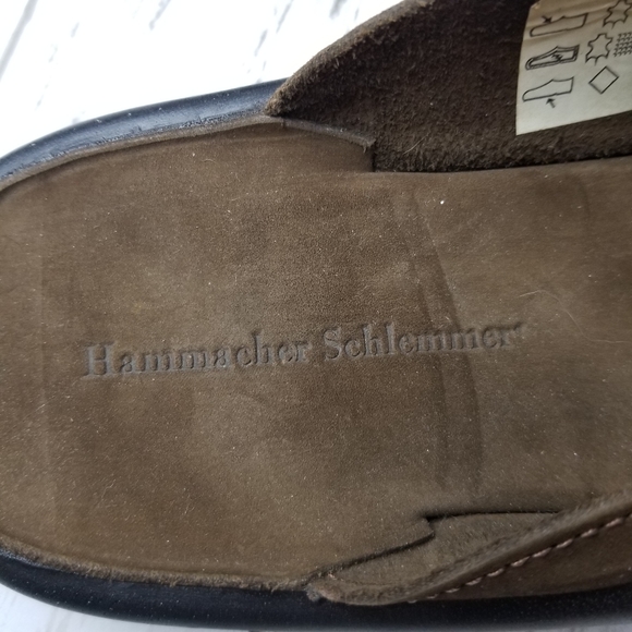 Hammacher Schlemmer Men\'s Walk On Air Suede Brown Indoor/Outdoor Slipper Mules